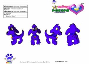 Buster Dog Character Sheet Colored